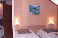 Gite rural La Malene dans les gorge du tarn - chambre lit double